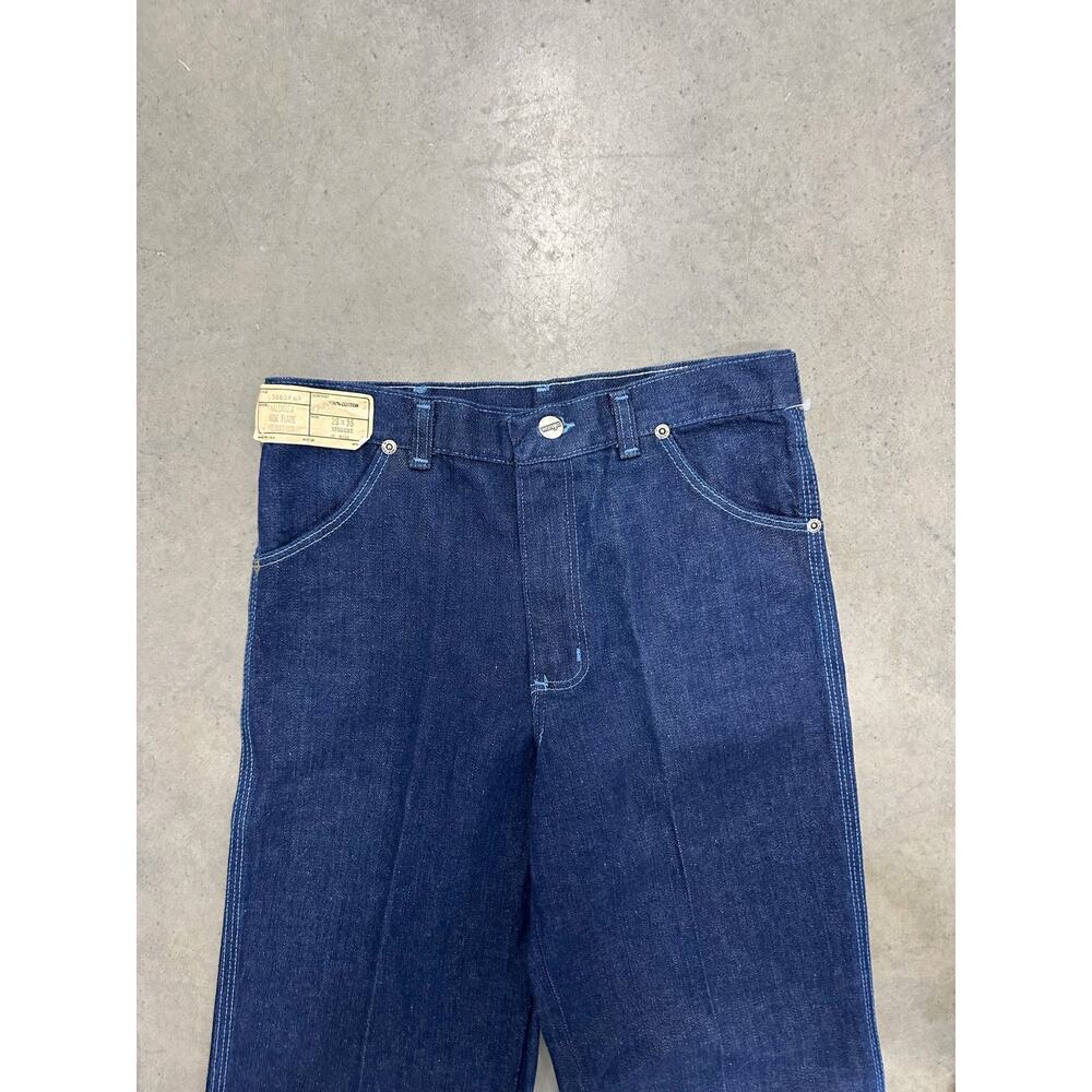 Vintage Wrangler Hallmark Wide Flare Jeans USA Made 29x35 Student Dark Wash - Picture 10 of 10